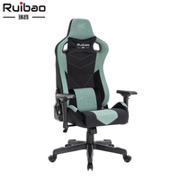 Fauteuil de bureau gaming personnalisé en cuir PU, confortable, convertible, avec mécanisme papillon, dossier haut, refroidissant, pivotant et réglable en hauteur