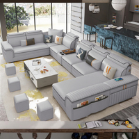 Nouveau Canapé Sectionnel Tendance 2025 pour Grand/Petit Appartement, Tissu Amovible Lavable, Rembourrage Éponge, Meuble de Salon