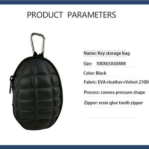 กระเป๋าใส่กุญแจแบบแข็ง EVA ขนาดเล็กแบบกำหนดเอง พร้อมห่วงกุญแจ - Product Image 3