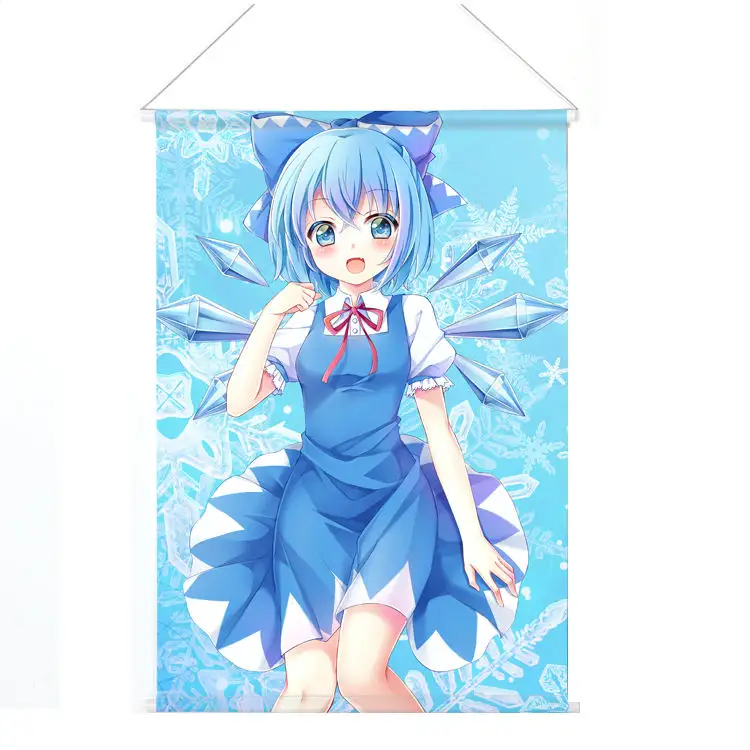 Pancarta colgante de Anime personalizada, desplazamiento de pared, impresión Digital