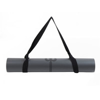Tapis de yoga de Pilates de 6mm d'épaisseur, antidérapant et écologique, en caoutchouc et cuir PU avec sangle de transport et logo personnalisé