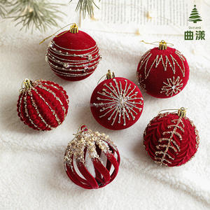 Xmas Tree Bulbs Tree Velvet <strong>Christmas</strong> Balls <strong>Bulk</strong> Flocked <strong>Christmas</strong> Tree Ball <strong>Ornaments</strong> Velvet <strong>Christmas</strong> Ball <strong>Ornaments</strong> - Product Image 1