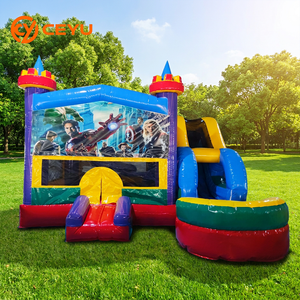 Château gonflable Ceyu avec toboggan et <span class=keywords><strong>piscine</strong></span>, trampoline et structures de saut à vendre – Équipement de <span class=keywords><strong>location</strong></span> <span class=keywords><strong>pour</strong></span> fêtes - Product Image 1