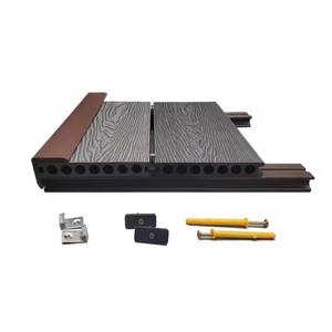 WPC Outdoor Floor Decking Board Waterproof Wood Plastic Composite <b>Deck</b> with Smooth & <b>Brushed</b> Finish - Product Image 3