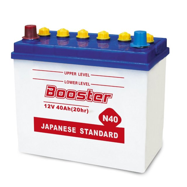 New Booster Customized Dry Charge Sealed Lead Acid 12V 40AH N40 320A Low Rate Maintenance Starting Automotive Battery