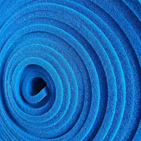 Feuille de mousse de silicone à cellules ouvertes bleue, densité 200, épaisseur 6 mm, rouleau d'éponge isolante thermique pour table à repasser et presse à chaud