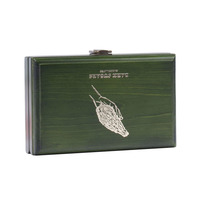 Boîte à thé de la saison KSA Riyad, boîte à dattes, boîte à cigares en bois MDF noir de luxe, accessoires rectangulaires gravés au laser faits à la main DIY