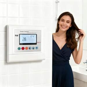 60Lステンレス鋼ソーラー温水ヒーター直接プラグクラスのエネルギー効率屋外自立型コンデンサー家庭用ガレージ - Product Image 2