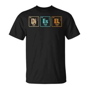 Camiseta Diesel Science Fuel Gas Garage Shifts Tracks Gasoline Car - Product Image 1