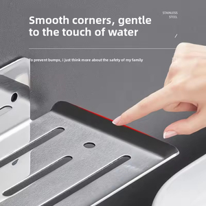 HLK Haute Qualité 304 En Acier Inoxydable Moderne Porte-Savon Mur Monté Auto Vidange Salle De Bains Hôtel <span class=keywords><strong>Toilette</strong></span> Accessoires De Luxe Savon - Product Image 4