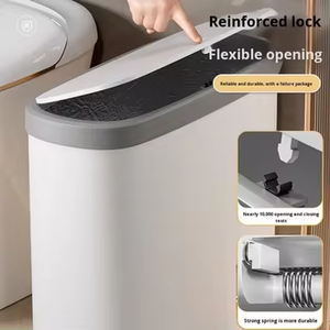 Bán Buôn Chất Lượng Cao Siêu Mỏng Thùng Rác Lon Cho Các Hộ Gia Đình Trong 2025 Hẹp Thùng Rác Có Nắp Đậy Cho Nhà Bếp Phòng Tắm - Product Image 3