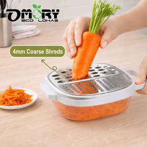 OMORY 304 Stainless Steel Dual Grater With Box Multi-Functional <b>Vegetable</b> <b>Chopper</b> Kitchen Potato Grater - Product Image 4