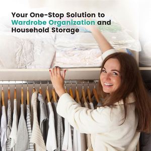 Space-saving <b>Vacuum</b> Sealed Storage <b>Bag</b> for Living Room Use Waterproof & Eco-Friendly for Family Clothing Bedding Storage Travel - Product Image 3