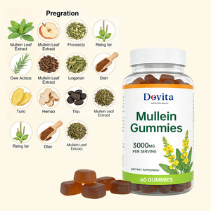 Services OEM/ODM pour marques de bien-être – Approvisionnement direct usine – Gummies de molène de haute qualité pour le soutien immunitaire et respiratoire – 60 unités - Product Image 3