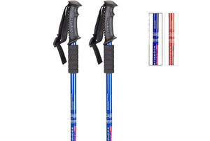 Bâton de randonnée pliable <span class=keywords><strong>nordique</strong></span> Alpenstock personnalisé en usine, en alliage d'aluminium 6061, télescopique 3 sections, avec poignée en liège - Product Image 4