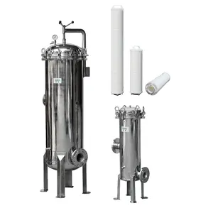 sanitary stainless steel water filter housing / water filter cartridge housing type