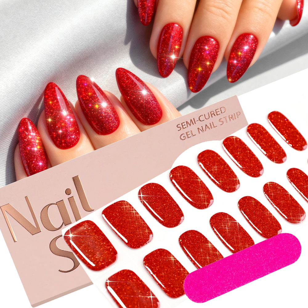 NJK-000101-F15 Red Glitter