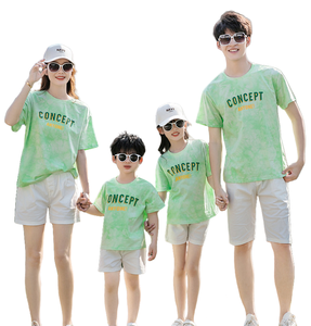 Cầu Vồng Mặt Cười In Nhanh Chóng Khô Thân Thiện Với Môi Cha Mẹ Con T-Shirt Ngắn Tay Cho Mẹ Con Gái - Product Image 2