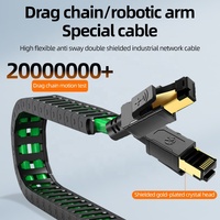 Câble Ethernet industriel Profinet Ethercat Powerlink TCP/IP CAT6A avec gaine PVC/PUR, cuivre pur, RJ45 SFTP tressé pour la communication