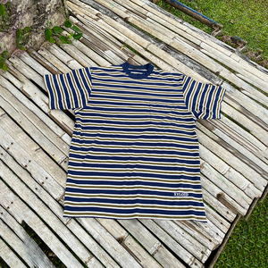 T-shirts personnalisés 100% coton, t-shirts unis à rayures pour hommes, t-shirt décontracté ample, 200 g/m², t-shirt unisexe à rayures à manches courtes pour l'été - Product Image 3