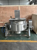 Chaudière de cuisson industrielle à double enveloppe en acier inoxydable 200L, prix usine
