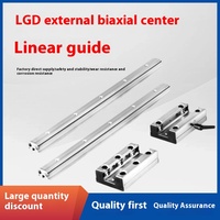 Riel de guía lineal de doble eje de aluminio con bloqueo SGR10 SGR15 SGR20, bloque deslizante de rodillos silencioso para CNC DIY y seguimiento de cámaras