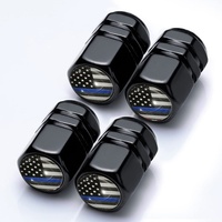 Capuchons de valve de pneu en aluminium transfrontaliers à fixation par torsion, ajustement universel, accessoires automobiles