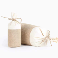 Sac à chaussures en jute écologique avec cordon de serrage, taille personnalisée, pochette pliable pour le rangement de cadeaux, toutes saisons, fabriqué en Chine, marque OEM/ODM