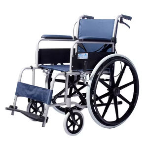 Fauteuil roulant manuel pliant handicapé de haute qualité et bon marché avec cadre en acier pour la physiothérapie pour handicapés - Product Image 2