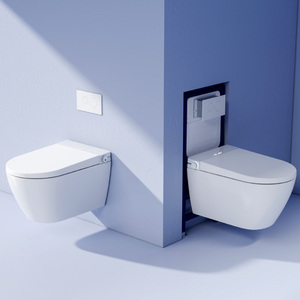 Nouveau design <span class=keywords><strong>de</strong></span> toilettes intelligentes automatiques suspendues au mur pour salle <span class=keywords><strong>de</strong></span> bains avec support en métal - Product Image 2