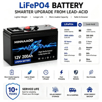 Paket Baterai Lithium OEM 12V 120Ah 100Ah 60ah 50ah 30ah Dengan Port USB BMS untuk Penyemprot Kendaraan Listrik Penyimpanan Tenaga Surya Berkemah