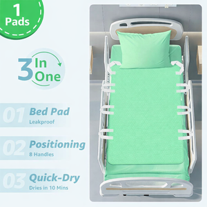 Protège-matelas absorbant et <span class=keywords><strong>lavable</strong></span> matelassé écologique pour l'incontinence, vente en gros d'usine - Product Image 4