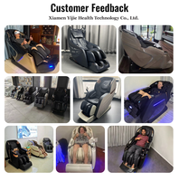 Fauteuil de massage 4D à double moteur, massage des tissus profonds de 12 cm avec silicone souple, entrepôt Allemagne