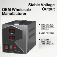 Stabilisateur de tension de type servo, régulateur avec affichage numérique AVR 500VA 1000VA monophasé, protecteur de tension domestique