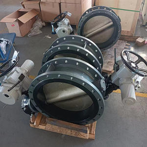 Vanne papillon en fonte manuelle D341X-16P avec bride pneumatique WCB, conception à triple excentricité, ligne centrale - Product Image 3