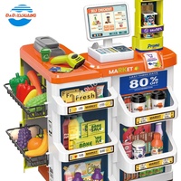 Jouets de maison de simulation de luxe pour enfants fruits pour enfants, machine de comptoir, scanner électrique en plastique, jouet de jeu de supermarché