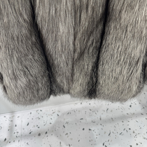 Venta Directa de Fábrica Abrigo de Piel Real de Zorro Natural para Mujer Chaqueta con Piel de Zorro - Product Image 5