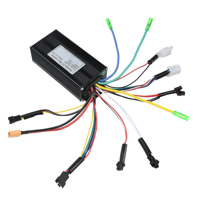 26A 500/750W DC 24V/36/48V E-bike Sine Wave Three Mode Brushless Controller for Electric Bicycle Tricycle Ebike E-Scooter Parts