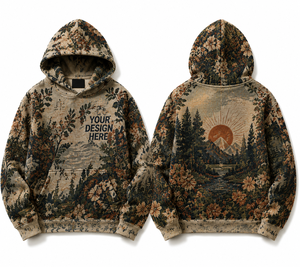 Sudadera con Capucha Personalizada de 500GSM, Tejido Jacquard, Oversize, Estilo Urbano, Fabricante de Marca Privada - Product Image 3