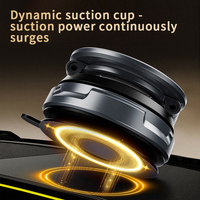Support magnétique super puissant pliable à rotation 360° pour voiture, ultra-fin, à ventouse, pour téléphone portable, idéal pour avion, lit et bureau