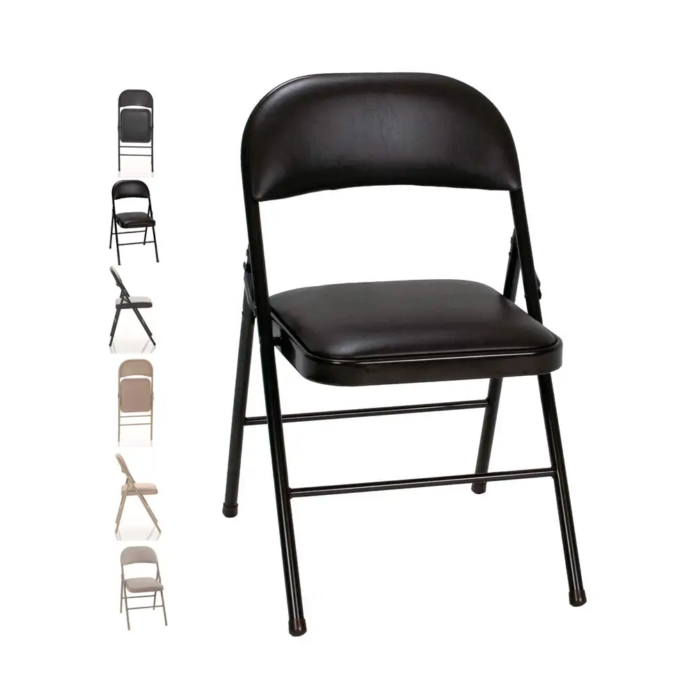 ฟรีตัวอย่างเก้าอี้พับกลางแจ้งใช้พลาสติกเก้าอี้พับสีขาวงานแต่งงานเก้าอี้พับ