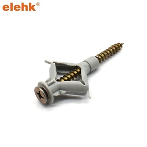 ELEHK Ancrage pour cloison sèche Bouchon de cavité pour plaque de plâtre Ancrage mural creux <span class=keywords><strong>Molly</strong></span> pour vis d'expansion de plafond Holescer pour plaques de plâtre - Product Image 6
