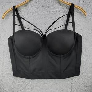 2024 alla moda con scollo all'americana Push up Spandex corsetti taglie forti <span class=keywords><strong>reggiseno</strong></span> da donna imbracatura retrò e Sexy corsetto da 1/2 Top bustier sottili - Product Image 1