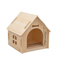 Lit pour chat et maisonnette pour animaux en bois, toutes saisons, extra-large, miniature, petite taille, villa d'hiver, cage, chalet