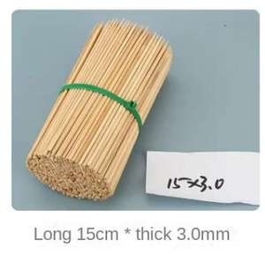 Brochettes en bambou biodégradables jetables de haute qualité, écologiques, résistantes à <span class=keywords><strong>la</strong></span> chaleur, 30 cm, pour barbecue au charbon de bois en plein air - Product Image 3