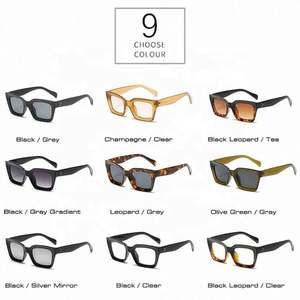 Nuevas Gafas de Sol Cuadradas Extra Grandes para Mujer, Diseño Vintage 2021 con Logotipo Personalizado, Degradado de Leopardo Negro, Protección UV400 - Product Image 6