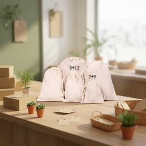 Özel Pamuklu Muslin Kese Çantası Çevre Dostu İpli Çanta Çay Poşeti Sabun Mücevher Saklama Kişiselleştirilmiş Geri Dönüştürülebilir Sıcak Baskılı Hediye - Product Image 4