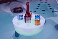 Porte-boisson de flotteur de piscine étanche LED Spa Bar Plateau de bain à remous flottant