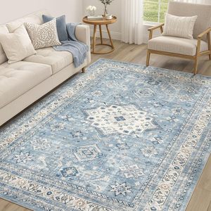 <span class=keywords><strong>Tappeto</strong></span> <span class=keywords><strong>Vintage</strong></span> Turco Persiano <span class=keywords><strong>Beige</strong></span> Morbido Antiscivolo per Soggiorno Camera da Letto Lavabile - Product Image 4