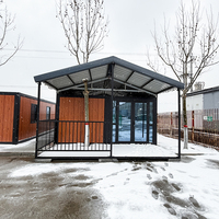 Maison conteneur moderne extensible de 20 pieds et 40 pieds, résistante à l'eau, avec joints étanches pour régions fréquentées par les inondations, hôtels et villas